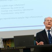 Marianne Nessén, chef för avdelningen för penningpolitik och Stefan Ingves, Riksbanksche