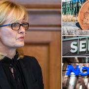 Handelsbankens vd Carina Åkerström, till vänster.