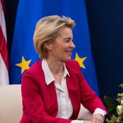Ursula von der Leyen och Donald Trump.