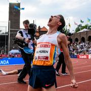 Andreas Almgren, Sverige, i herrarnas 5000 m under Diamond League.