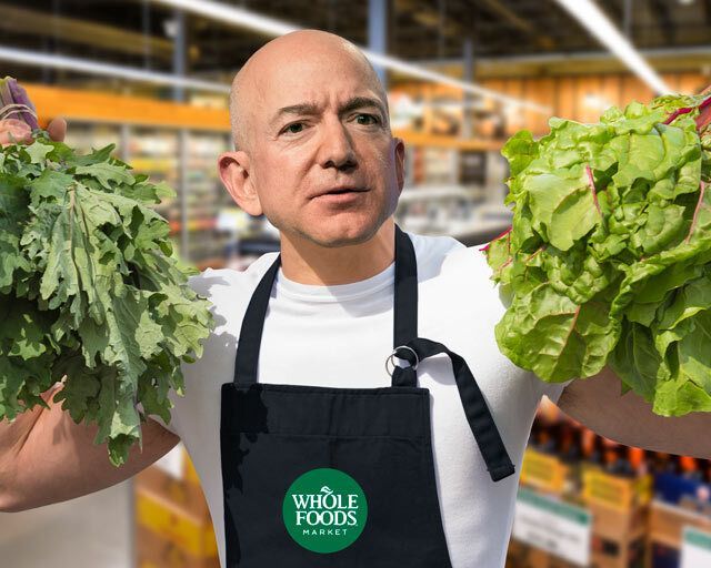 Jeff Bezos.  Photo illustration: 731; Photos: