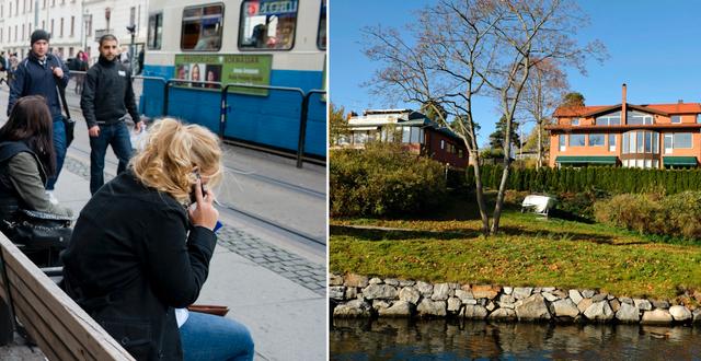 I centrala Göteborg var tappet lägre, medan villapriserna på Lidingö hör till de som rasat mest. Illustrationsbilder. TT