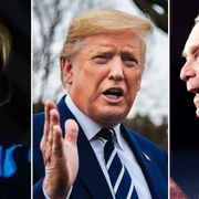  Elizabeth Warren, Donald Trump och Michael Bloomberg