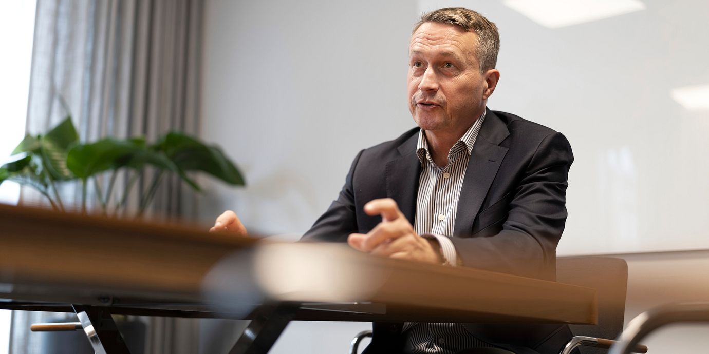På bilden: Mattias Sjödin, förvaltare Sverigefonden