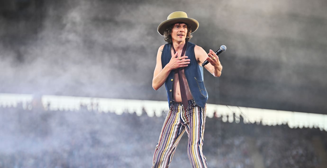 Håkan Hellström under en av sommarens spelningar på Ullevi.