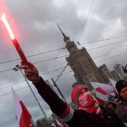 Arkivbild: Demonstranter vid förra årets marsch.
