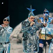 Verka Serduchka, med stjärna på huvudet, tävlade med ”Dancing Lasha Tumbai” för Ukraina 2007.