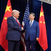 Trump och Xi i höstas.