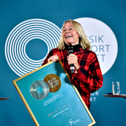 Marie Ledin mottog Regeringens hederspris för mångåriga insatser för svensk musikexport 2022.