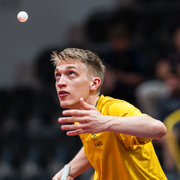 Bordtennisstjärnorna Truls Möregårdh och Anton Källberg.