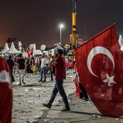 Efter dagens manifestation i Istanbul.