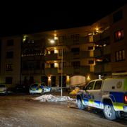 Bild från polisinsatsen.