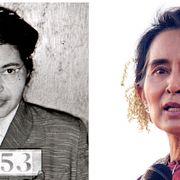 Två människorättsikoner: Rosa Parks och Aung Suu Kyi