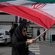 En kvinna i centrala Teheran.