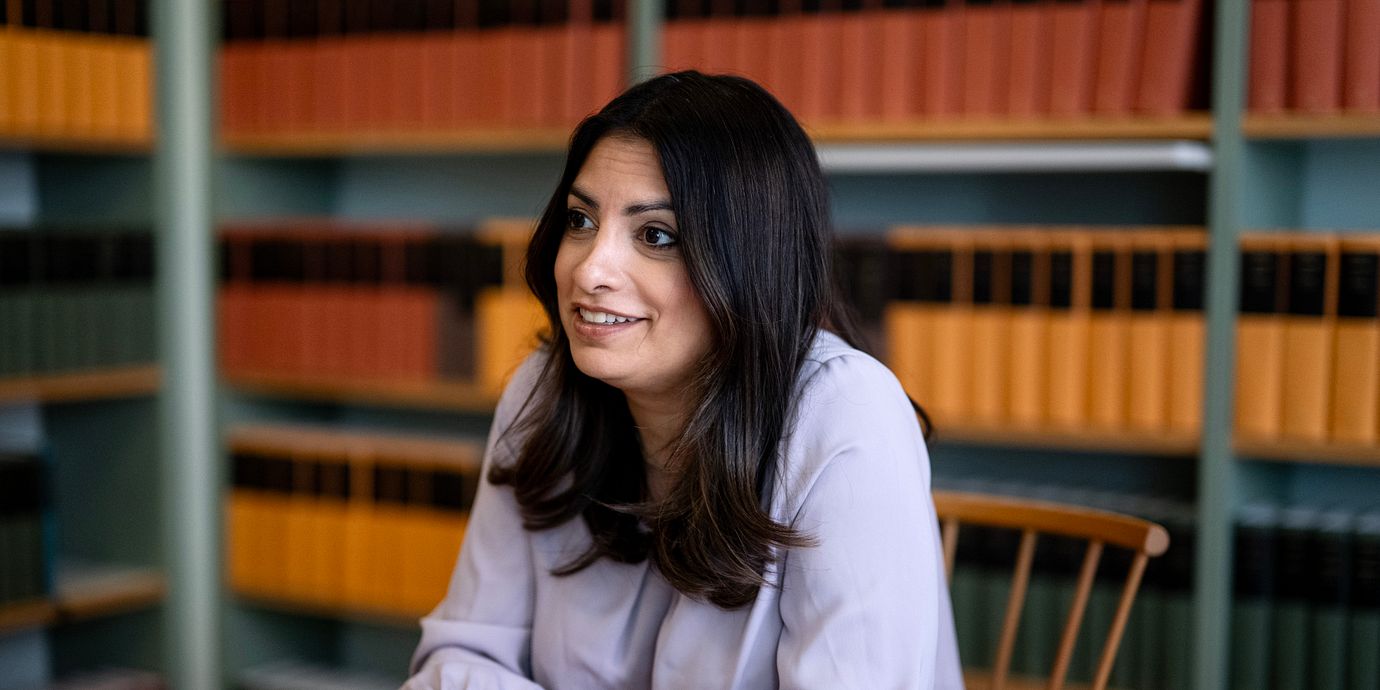 Vänsterpartiets partiledare Nooshi Dadgostar.