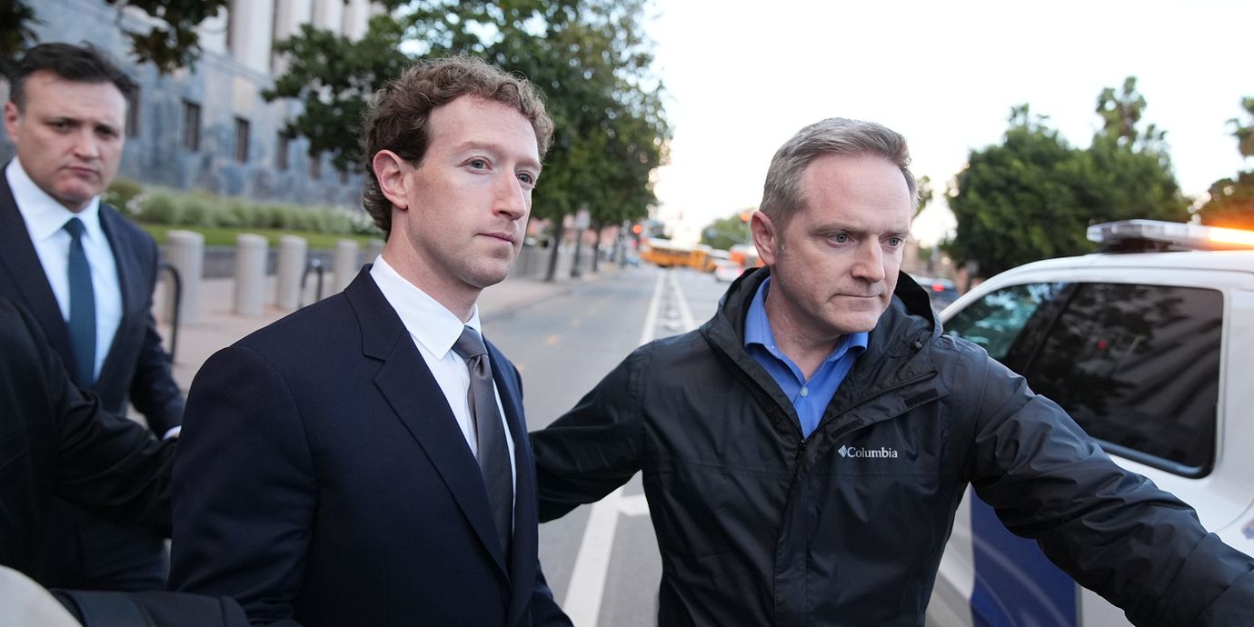 Metas vd Mark Zuckerberg. Arkivbild från en annan rättsprocess.