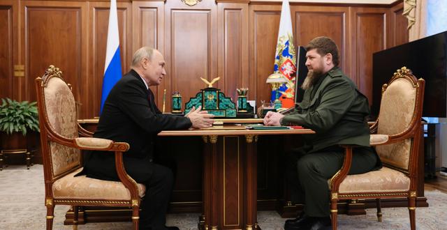 Mötet mellan Putin och Kadyrov. Mikhail Metzel / AP