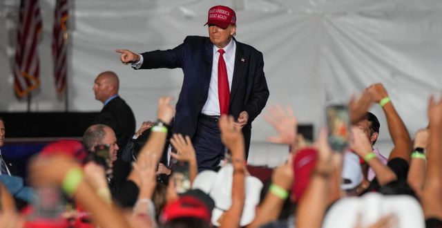 Donald Trump på ett kampanjmöte i november 2022. Rebecca Blackwell / AP