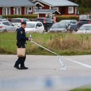 Bild från polisinsatsen. 