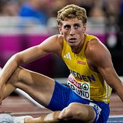 Oskar Edlund efter fredagens final.
