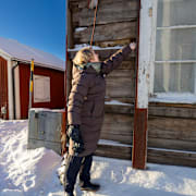 Världsarvet Gammelstads kyrkstad och Anna Elmén Berg från Länsstyrelsen i Norrbotten. 