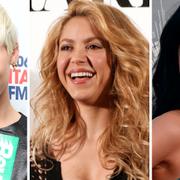 Miley Cyrus, Shakira och Katy Perry.