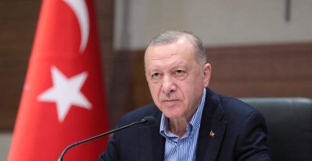 Recep Tayyip Erdogan, Turkiets president.  Mustafa Kamaci / TT NYHETSBYRÅN