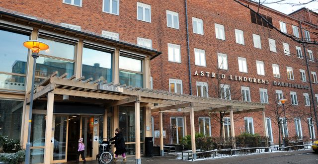 Astrid Lindgrens barnsjukhus vid Karolinska Universitetssjukhuset i Solna. ANDERS WIKLUND / TT
