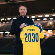 Bild på Graham Potter som delas i samband med förlängningen.