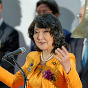 Finansminister Satsuki Katayama. Arkivbild.