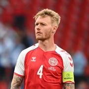 Lagkaptenen Simon Kjaer. 