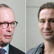 Peter Hjörne till vänster, Paolo Roberto till höger 