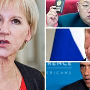 Margot Wallström, Kim Jong-Un, Vladimir Putin och Barack Obama.