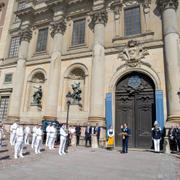  Prins Carl Philip och prinsessan Sofia öppnar Kungliga slottet med anledning av Sveriges nationaldag 2019.