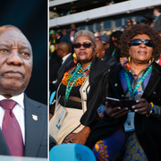 Cyril Ramaphosa svors in inför 30 000 åhörare.