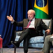 President Donald Trump och president ”Lula” da Silva. Arkivbild.