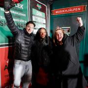 Emil Hansius, Assia Dahir och Linnea Wikblad leder Musikhjälpen 2024. 