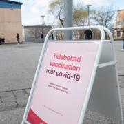 Vaccininformation i Rinkeby.