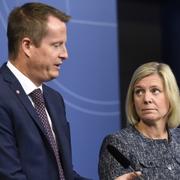 Arkivbild: Anders Ygeman och finansminister Magdalena Andersson.