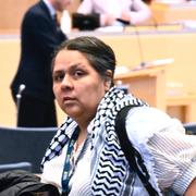 Lars Ohly visar sitt stöd för Lorena Deldago Varas. 