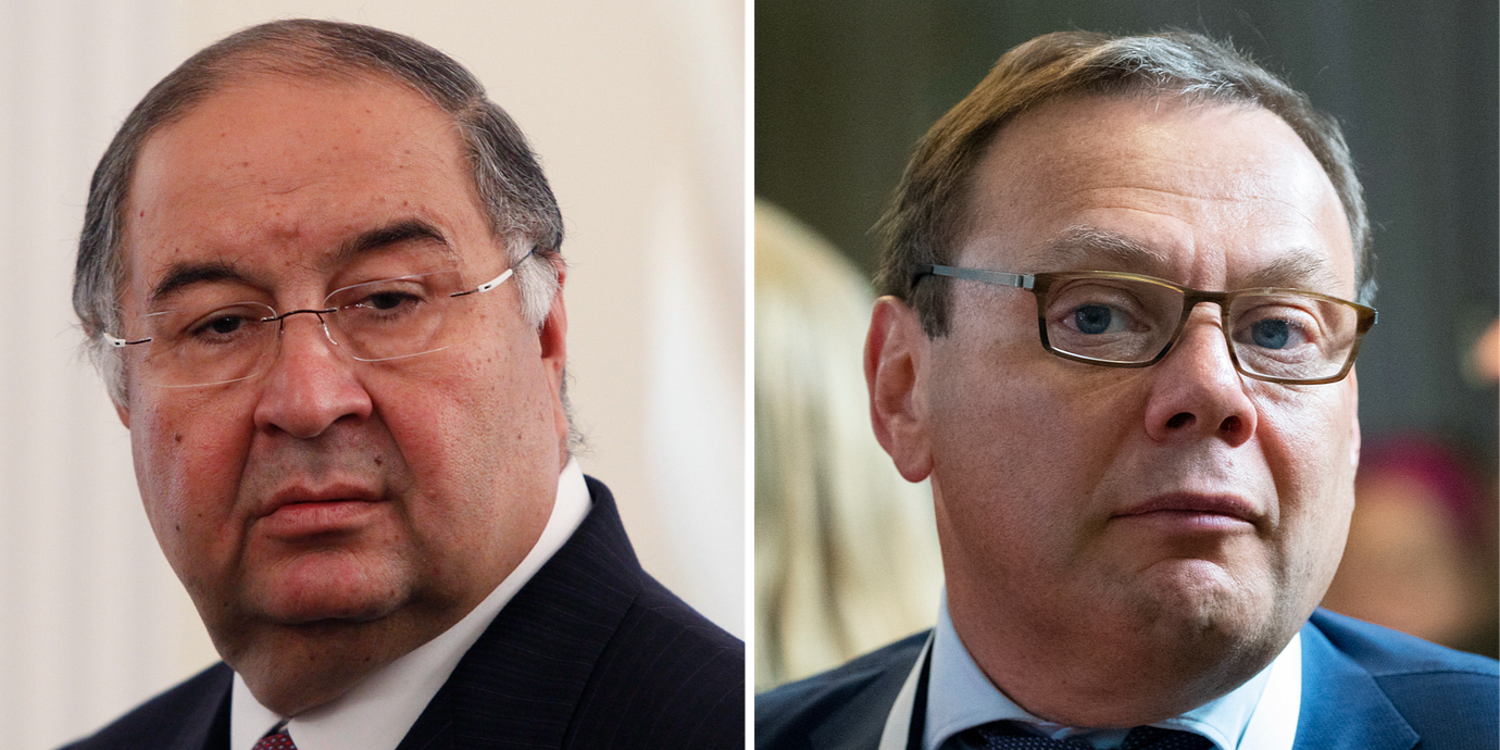 Alisjer Usmanov och Michail Fridman.