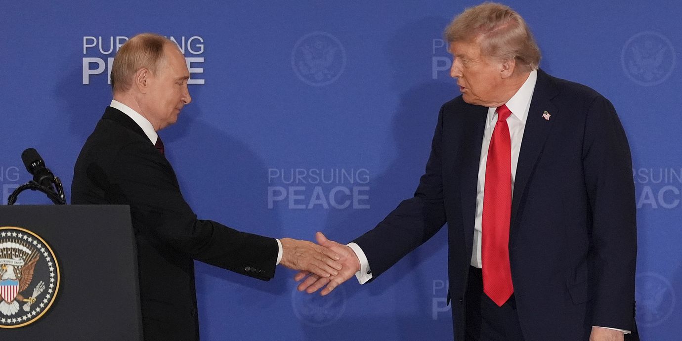Vladimir Putin och Donald Trump.