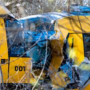 Tågen frontalkolliderade under morgonpendlingen.