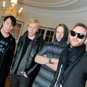 Markus Mustonen, Sami Sirviö, Martin Sköld och Jocke Berg i Kent i Meistersaal i Berlin. 2009.