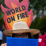 Klimatprotest i Indonesien, illustrationsbild.