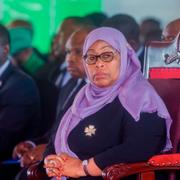 Tanzanias President Samia Suluhu Hassan.