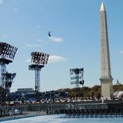 Place de la Concorde i Paris hjärta, där Paralympics öppningsceremoni kommer att äga rum.