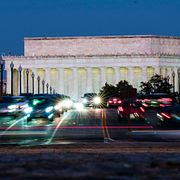 Triumfbågen ska byggas här, mittemot Lincolnmonumentet.