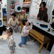 Sydkoreansk familj.
