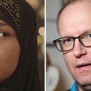 13-åriga Sumayo och Barnombudsmannen Fredrik Malmberg.